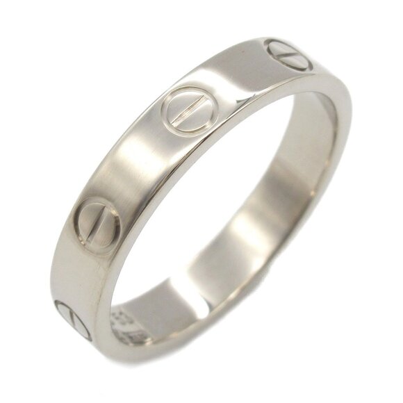 CARTIER 18k White Gold Love Ring - Picture 1 of 9
